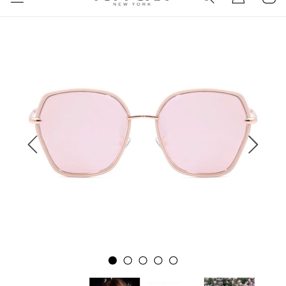 Top foxx polarized maya rose gold sunglasses. Brand new. Never worn.
